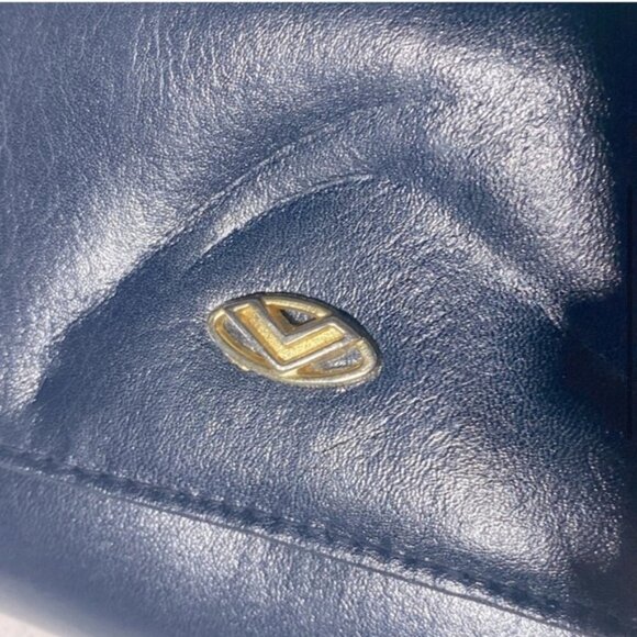 Vintage Navy Blue Cross Body Bag Shoulder Bag Clutch Purse - Picture 5 of 12